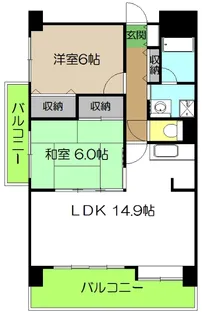 ジュピター【5階】の間取り
