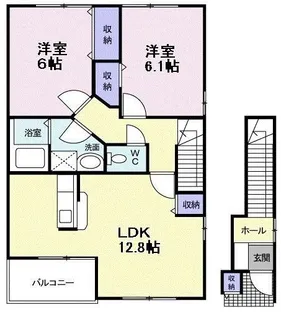 ビエント紫風 III【2階】の間取り