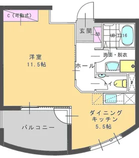 ローズコート千代田【2階】の間取り