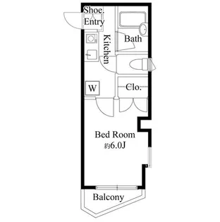 ユニティ西竹の塚【2階】の間取り