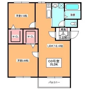 グランメールIV【4階】の間取り