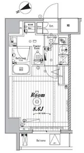 メイクスデザイン東向島【6階】の間取り