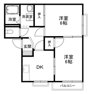 フレグランスヤス A棟【2階】の間取り