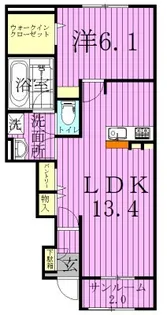 リッツハウス【1階】の間取り