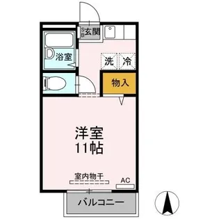 サンライフ向日葵【1階】の間取り