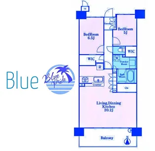 フォレシアムエアリーハウス【9階】の間取り