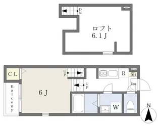 レスピロ長町【2階】の間取り