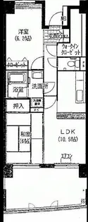 グリーンスパーク109【10階】の間取り