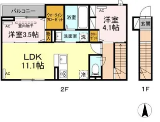 D-room港北【2階】の間取り