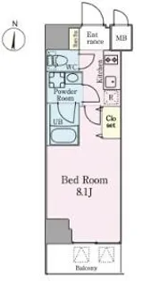 フレールコート錦糸公園【3階】の間取り
