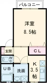 新生町ビレッジI【2階】の間取り