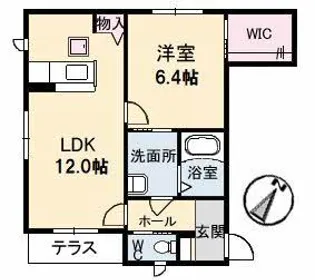 SOLARE【1階】の間取り