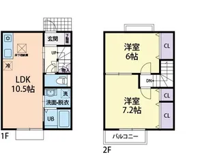 ラ・メール 弐番館の間取り