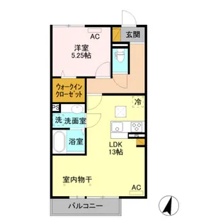 コンフォートレジデンス【1階】の間取り