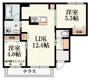 ドムス ウルラII【1階】の間取り