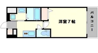 エグゼ難波西Ⅳ【7階】の間取り