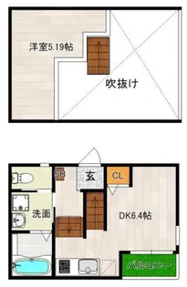 レガーロ花見南【1階】の間取り