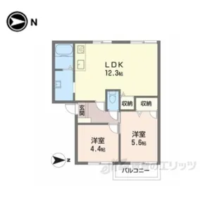 三央ハイツA【2階】の間取り