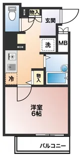 ジュエル京橋【8階】の間取り