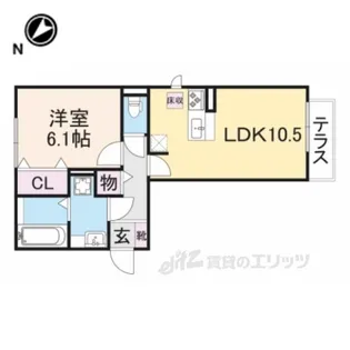 ヴィラシャルマン【1階】の間取り