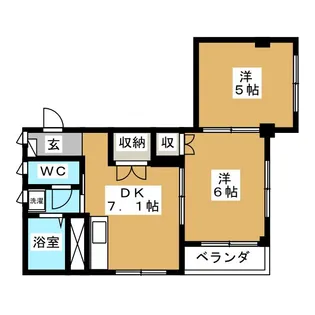 アーバンライフミハシ【3階】の間取り