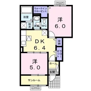 オルテンシア・I【1階】の間取り