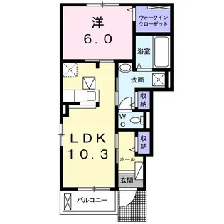 フェリーチェ I【1階】の間取り