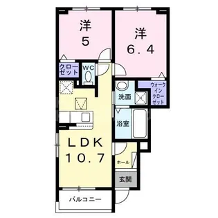ブラウンヒルズ【1階】の間取り