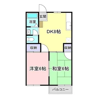 サンハイツ花井【1階】の間取り