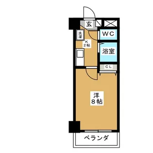 グランド オウエスト【6階】の間取り