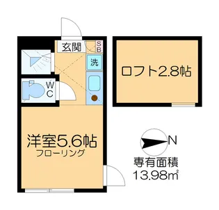 ショパンハウス小岩【2階】の間取り