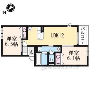 リヴィエール・コート2【2階】の間取り