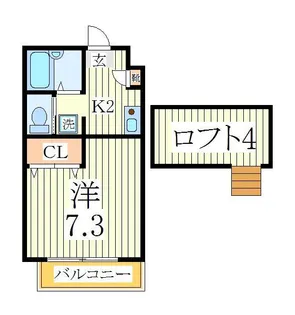 モンシャトー【2階】の間取り