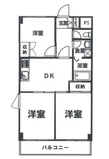 ブルームライフ市川【3階】の間取り