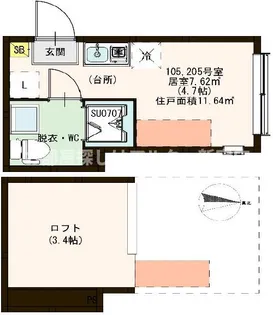 ハーモニーテラス上石神井IV【1階】の間取り