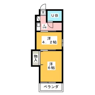 ジョイフル鶴舞【4階】の間取り