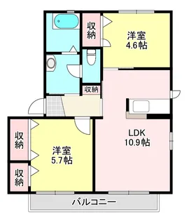 ルミエールII【2階】の間取り