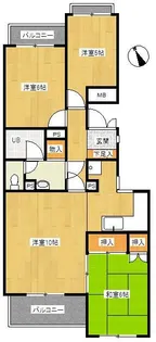 杉並区高井戸西1丁目貸マンション【2階】の間取り
