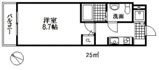 エスレジデンス神戸磯上通【6階】の間取り