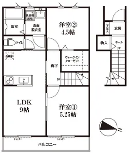スカイハイツ・マツミ【2階】の間取り