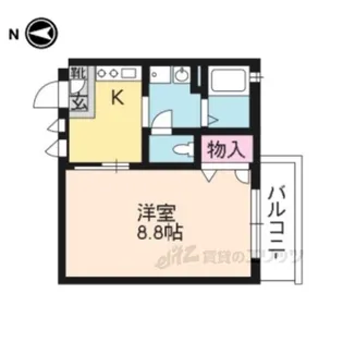 ラフォーレ西ノ京2【1階】の間取り