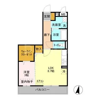 五反田ガーデン【2階】の間取り