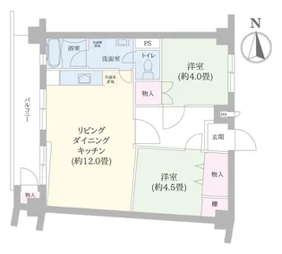 大久保パールマンション【5階】の間取り