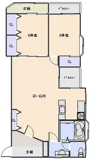 田雑ビル【5階】の間取り