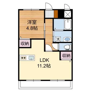 セレーノ花ヶ島【1階】の間取り