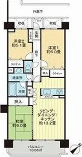 ライオンズマンション泉中央第2【4階】の間取り