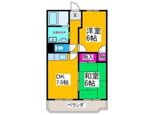 サンライズ住之江公園【5階】の間取り