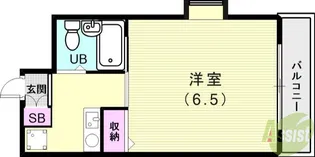 パサージュ西舞子【4階】の間取り