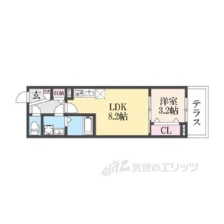 ジーメゾン郡山ネクサス【1階】の間取り