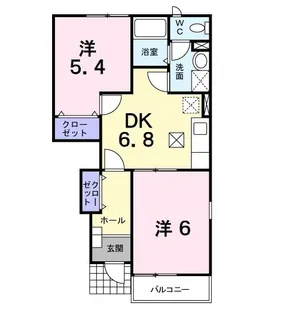 エル プリメイロ A【1階】の間取り